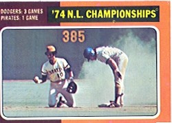1975 Topps Mini Baseball Cards      460     1974 NL Championships
